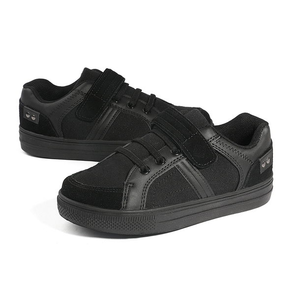 [LilLegends TimberTot] Kids Lightweight Fashion Sneakers - ALL BLACK - 5